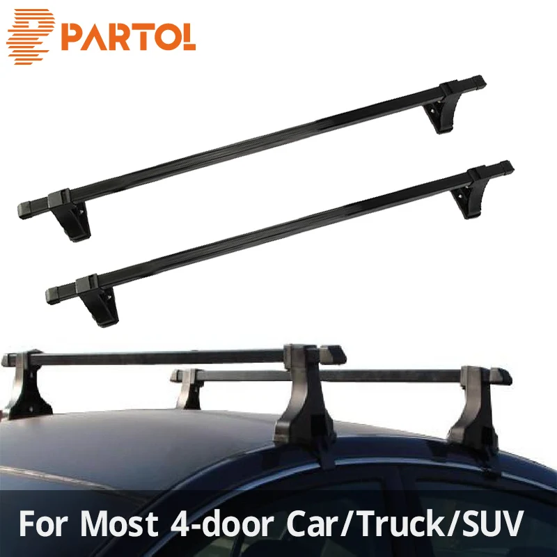 

Partol 48inch Car Roof Rack Cross Bars 48" roof Rack Crossbar Roof Luggage Carrier Roof Rail 35KG/75LBS For 4-door car/truck/SUV