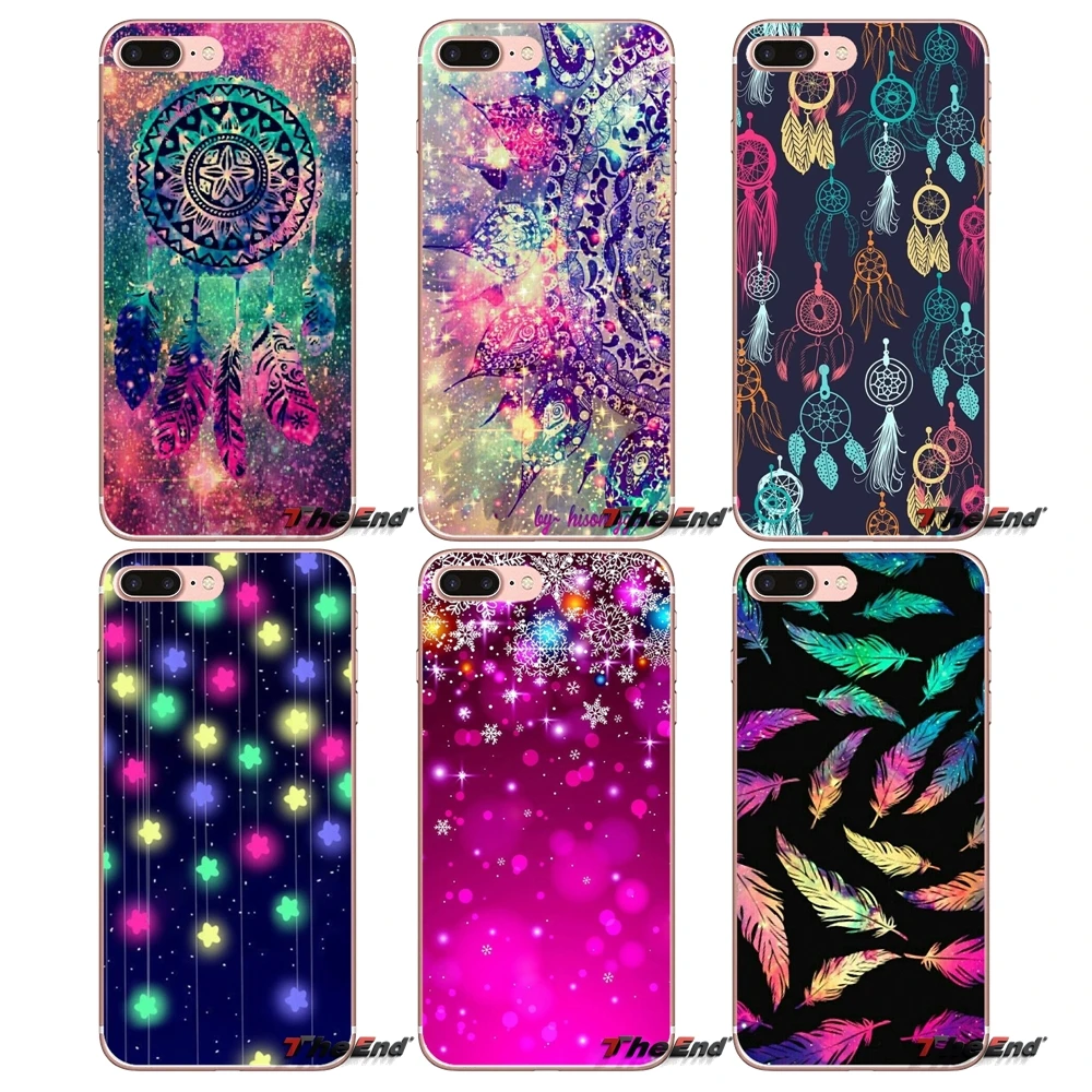 Для Samsung Galaxy J1 J2 J3 J5 J7 A3 A5 A7 2015 2016 2017 J530 J730 Fundas Coque Ловец снов перо звезды