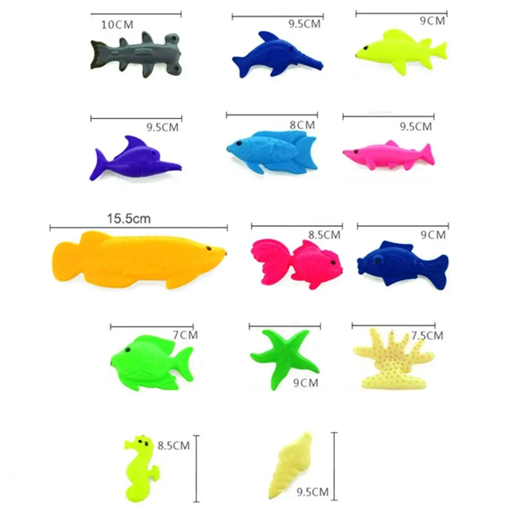 Leadingstar 40 шт. Магнитная Рыбалка playset Водонепроницаемый плавающие рыбы Игрушечные лошадки игры на открытом воздухе Для ванной Игрушечные лошадки Рыбалка набор с магнитной zk30