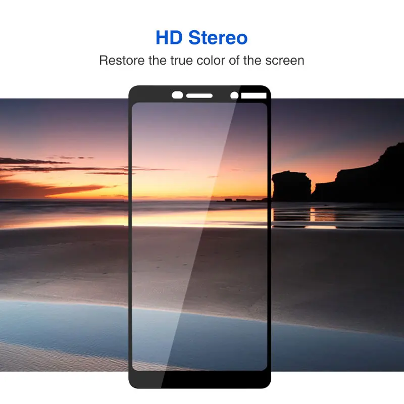 9D Tempered Glass On The For Nokia 7 Plus Screen Protector Full Covered For Nokia 6 5 3 2 2018 2.1 5.1 3.1 Protective Glass Film (2)