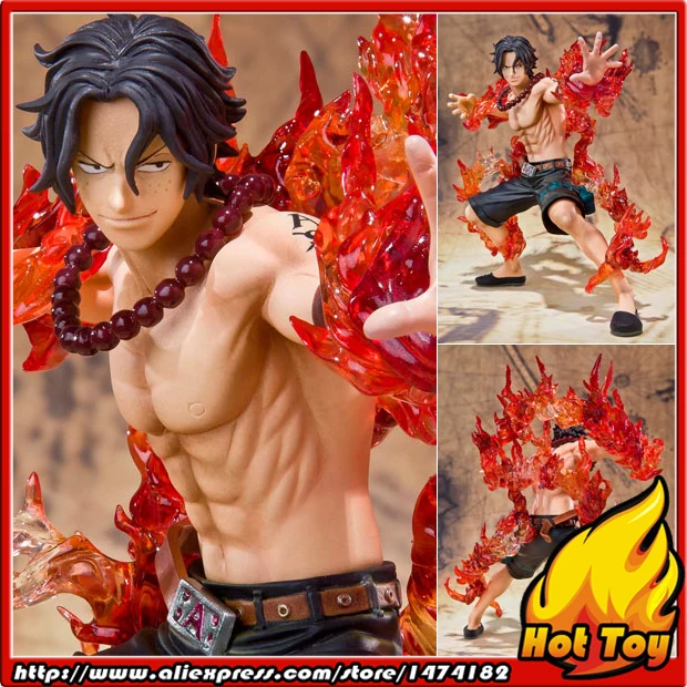 100% Оригинальные фигурки BANDAI Tamashii Nation фигурок ZERO Collection-Portgas D. Ace -Battle Ver.-от ONE PIECE |