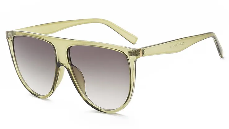 45019 прозрачные оправа очки мужские женские солнцезащитные очки модные очки UV400 - Цвет оправы: C5 clear green