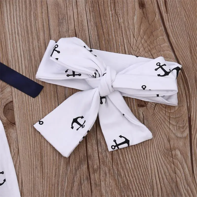 Детское боди из хлопка с принтом якоря 2 предмета|anchor romper|baby girl rompergirls romper |