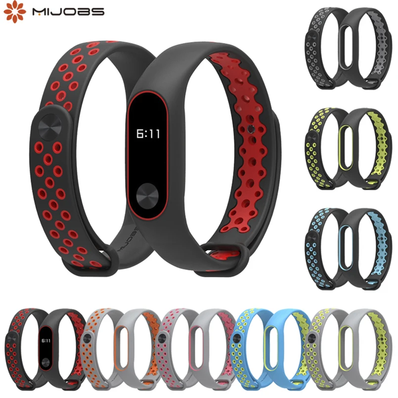 

Mijobs Mi Band 3 Strap Silicone Bracelet wrist strap for Xiaomi mi band 3 smart watch for miband 3 accessories smart bracelet