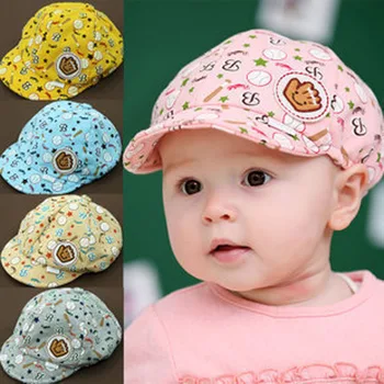 

New Fashion Children Baby Boys Girls Summer Sun Hats Baby Kids Toodler Boy Girl Girls Cotton Hat Sun Baseball Cute Cap 4 Colors