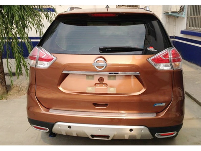 Автомобильный Стайлинг для nissan Rogue X-Trail T32- металлический передний+ задний бампер нижний протектор с отверстием для ключа аксессуары