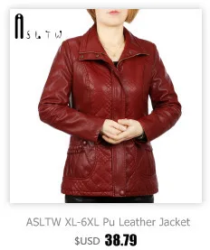 ASLTW, XL-6XL, кожаная куртка, женская, новая, модная, размера плюс, одноцветная, на молнии, Женская куртка, с отложным воротником, с длинным рукавом, женская кожаная куртка