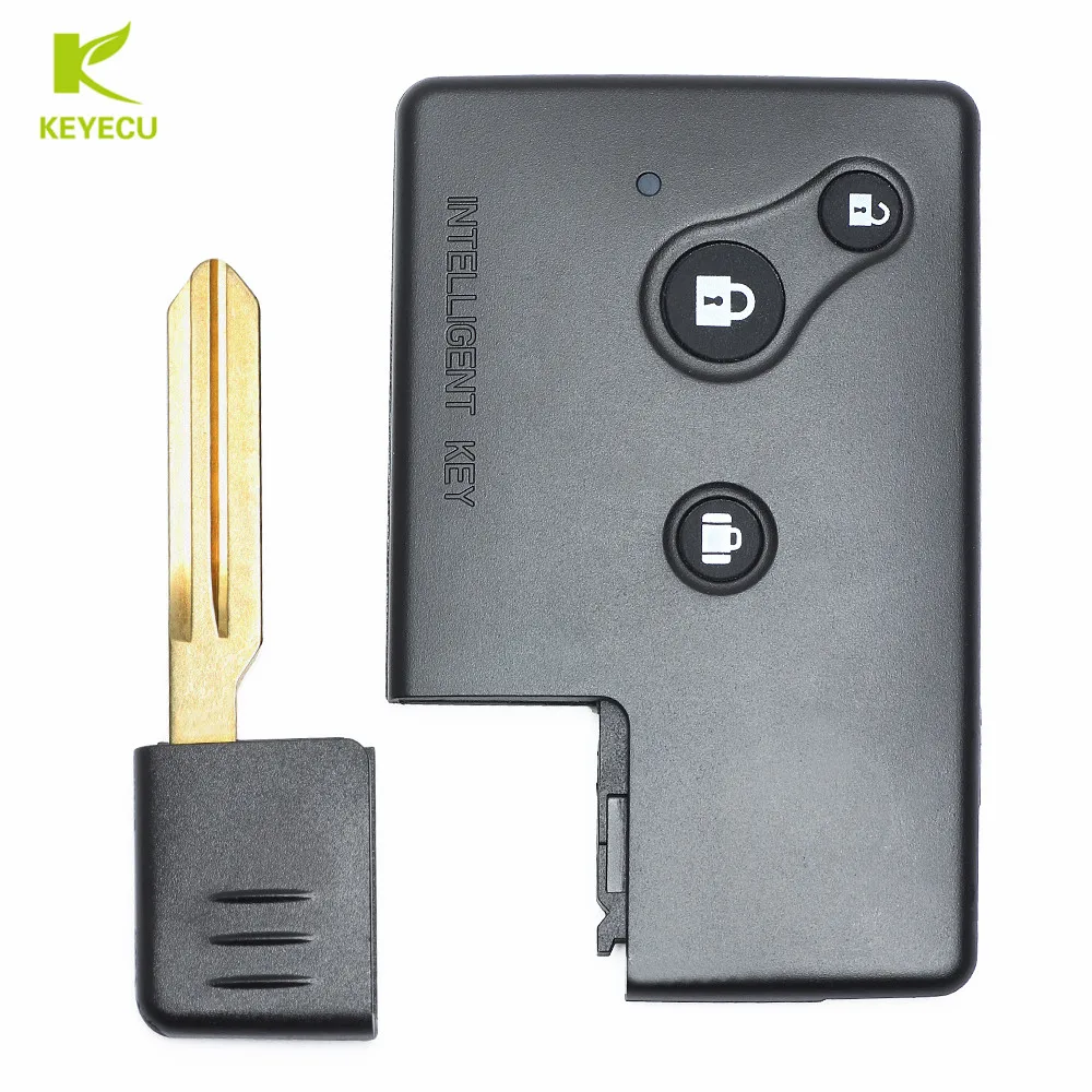 KEYECU Smart Remote Key Case 3 Buttons Fob for Nissan Teana (Old Model) with Small key key case