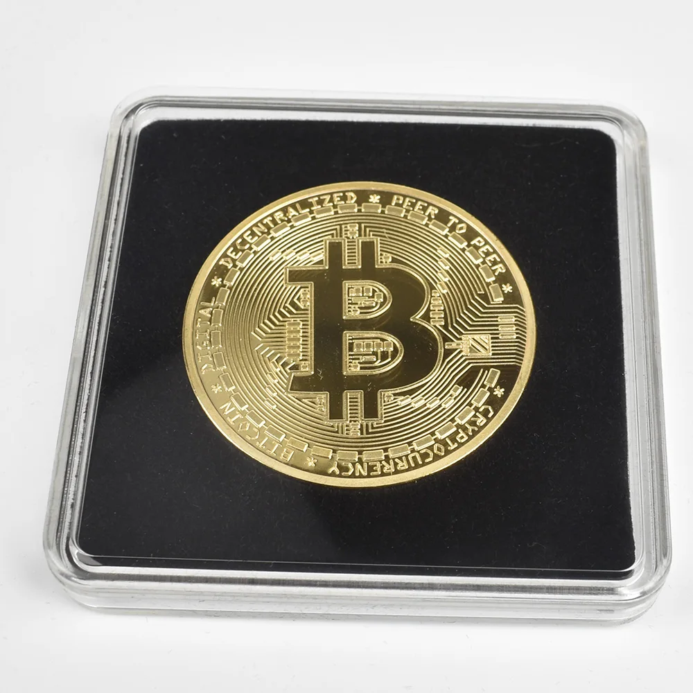 Acrylic Square case Packaging Bitcoin Bit Coin Litecoin Ripple Ethereum Pure Gold Plated Cryptocurrency Coin Acrylic Square case Packaging Bitcoin Bit Coin Litecoin Ripple Ethereum Pure Gold Plated Cryptocurrency Coin