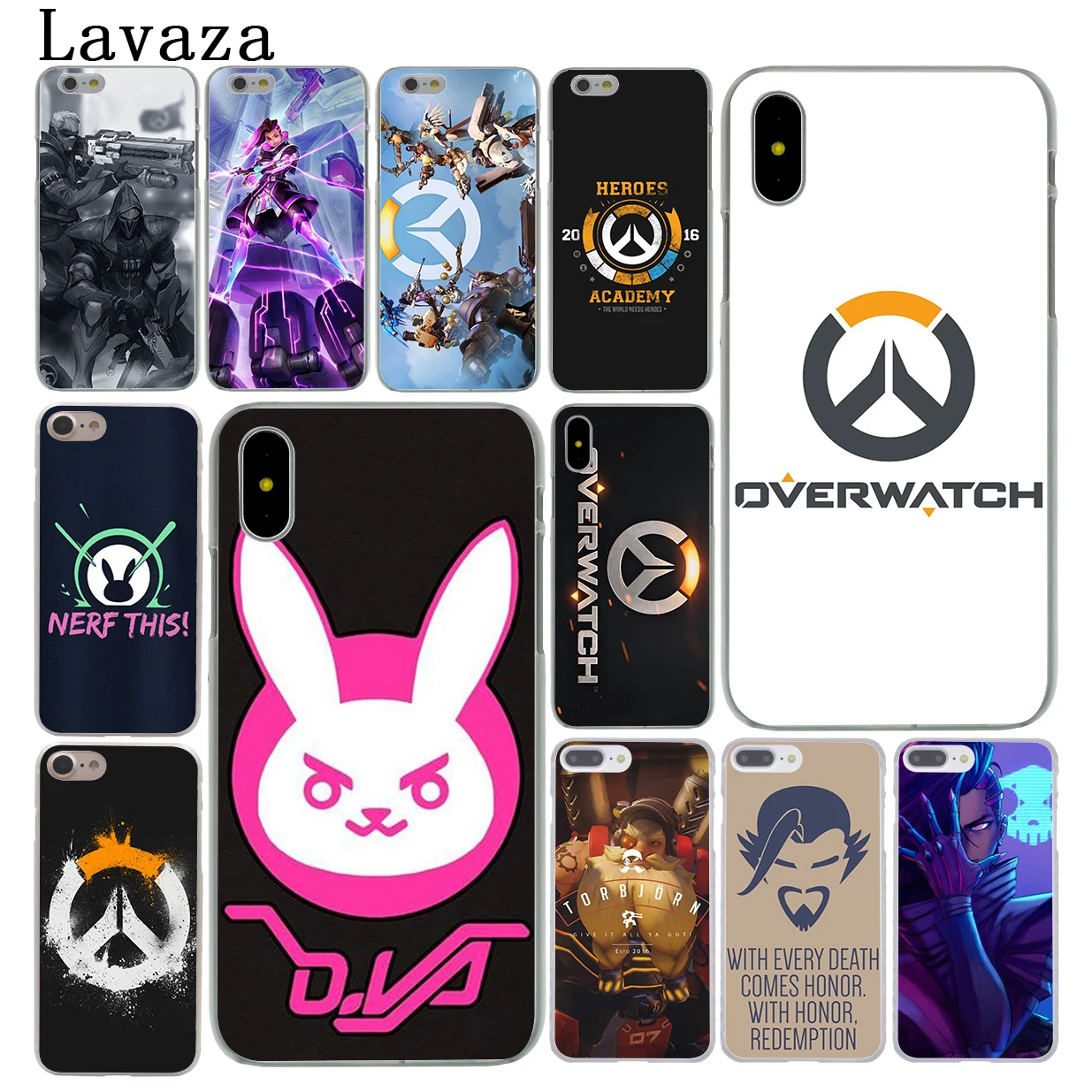 

Lavaza Overwatch ow Game Hard Phone Case for iPhone XR X XS 11 Pro Max 10 7 8 6 6S 5 5S SE 4S 4 Cover