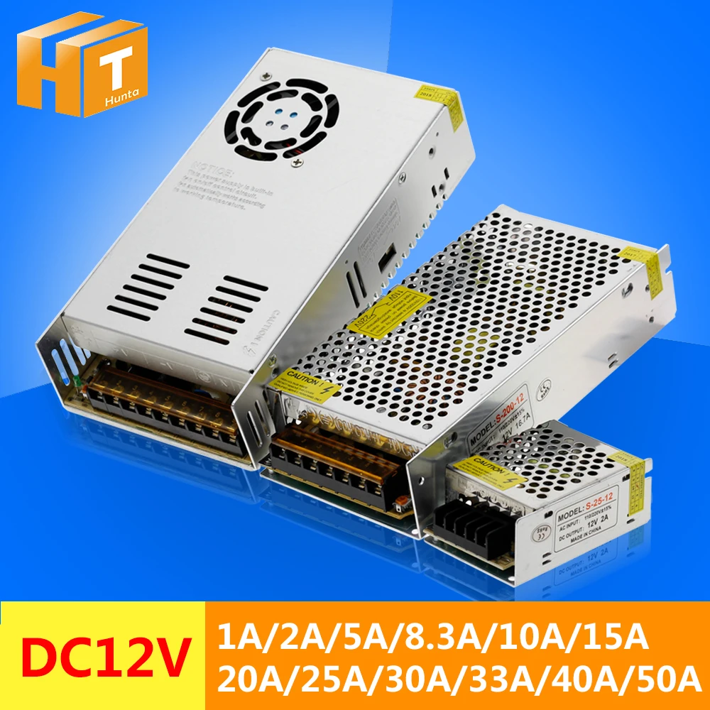 12 V светодиодный Трансформаторы освещения 1A 2A 5A 8.3A 10A 15A 16.7A ...