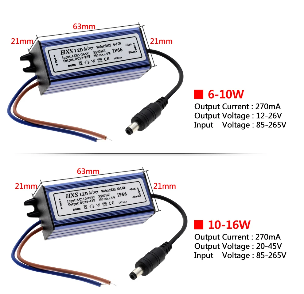 Светодиодный драйвер AC85V-265V 6 Вт 10 Вт 20 Вт 28 Вт 42 Вт 54 Вт LightingTransformers для панели драйвер света