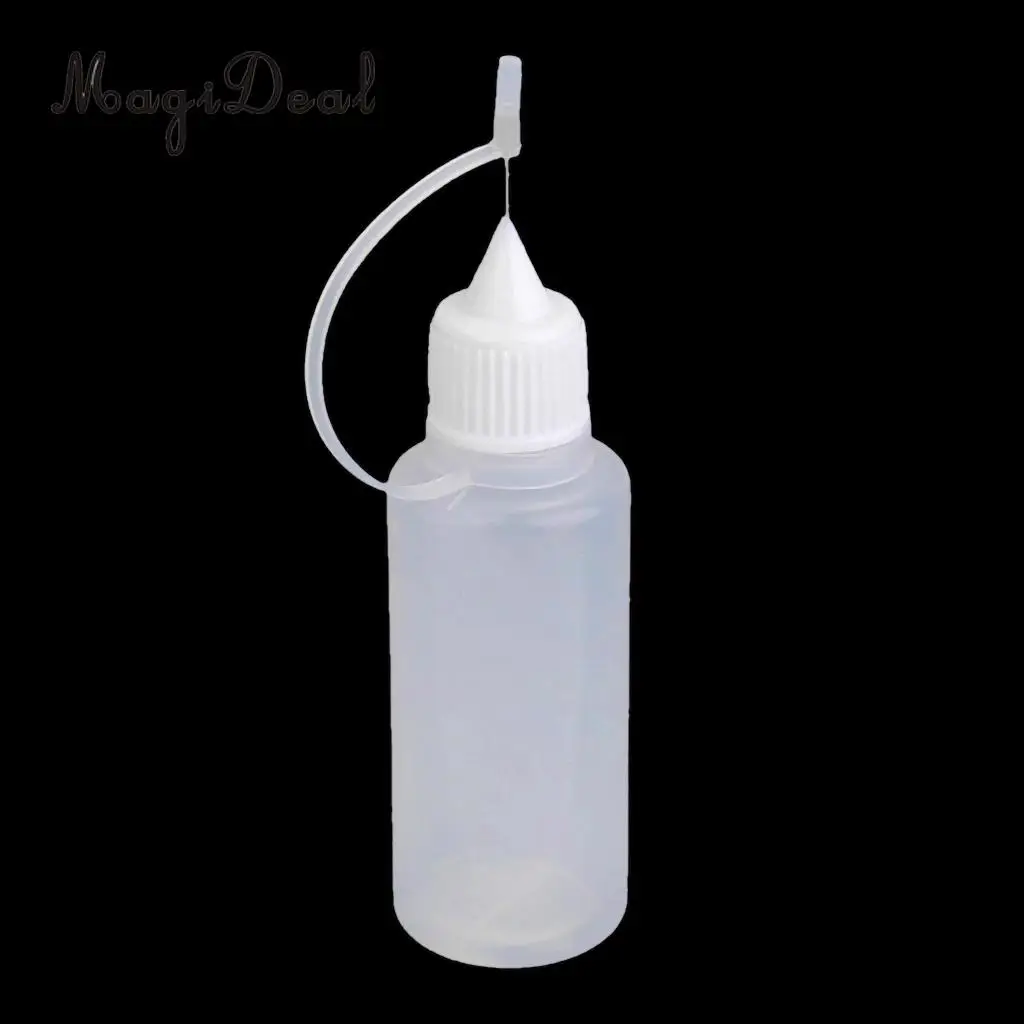 Kesoto 10pcs 10ml Needle Tip Empty Plastic Squeezable Dropper Bottle Liquid Storage Travel Thin Tip Dropper Bottles