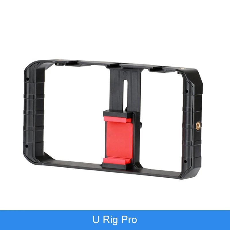 U-Rig Pro смартфон видео Риг w 3 башмак крепление для съемки Чехол ручной телефон видео стабилизатор Ручка штатив крепление стенд - Цвет: Белый