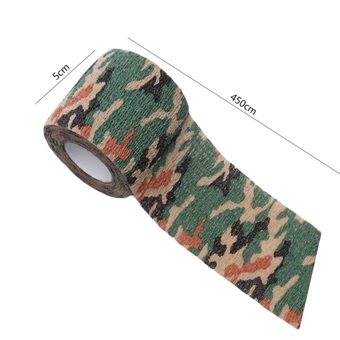 

Stretchability non-woven self-adhesive elastic Camouflage bandage outdoor camouflage bandage good air permeability hand tear new