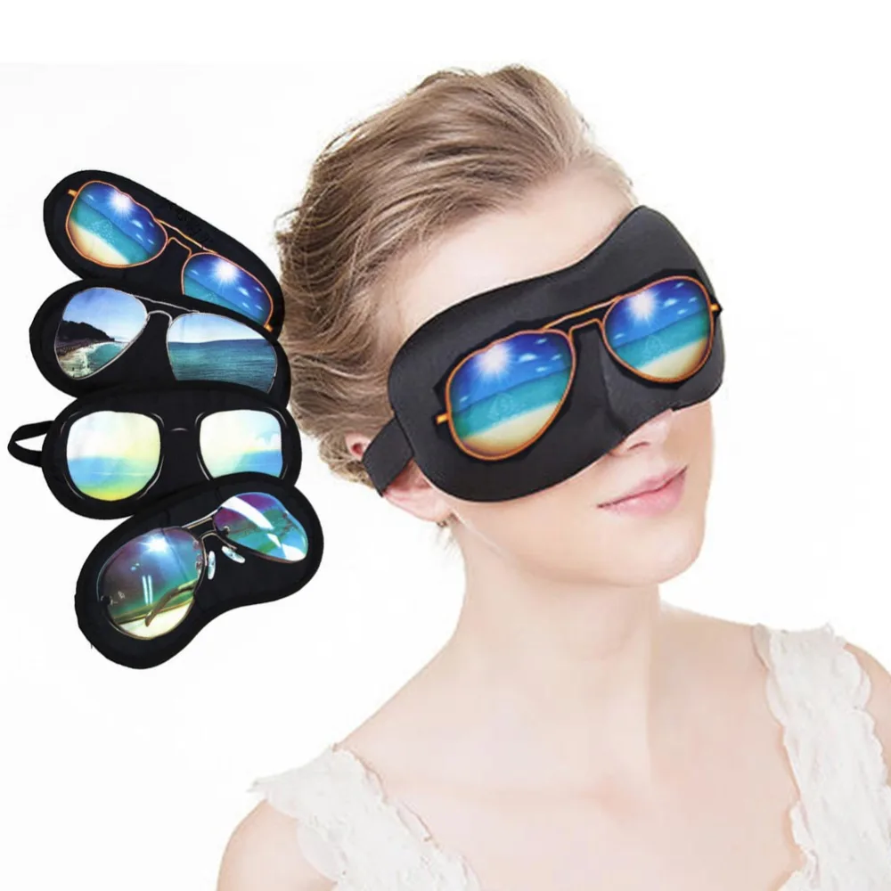 Горячие Relax сна глаз солнцезащитные очки вечерние Mask Тень Обложка с завязанными глазами наручники щит для повязка для глаз в путешествиях горячие товары для косплея