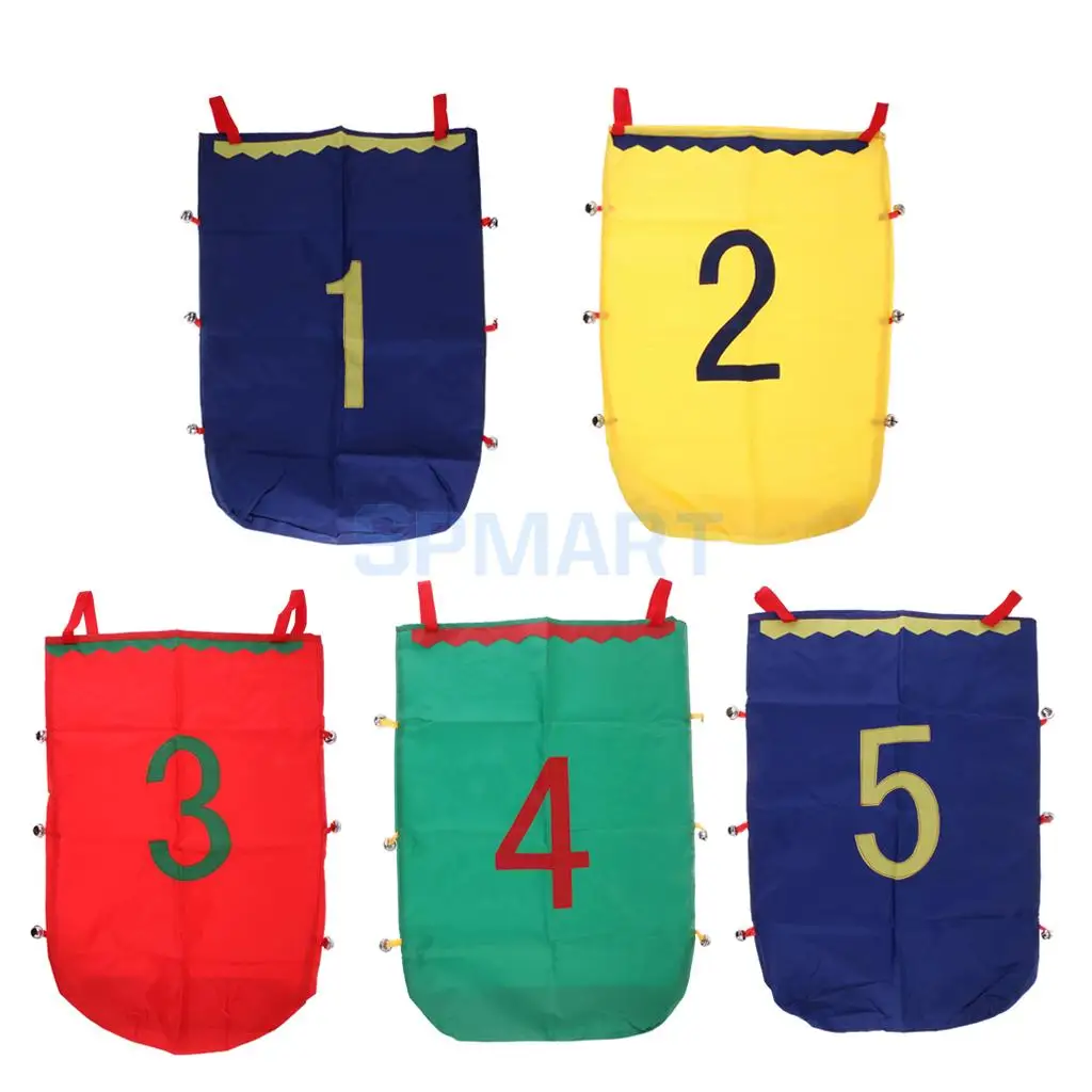 5pcs Set Outdoor Sports Kids Family Games Jumping Sack Toy Race Bag Balance Training Tool Garden Outdoor Creative Games
