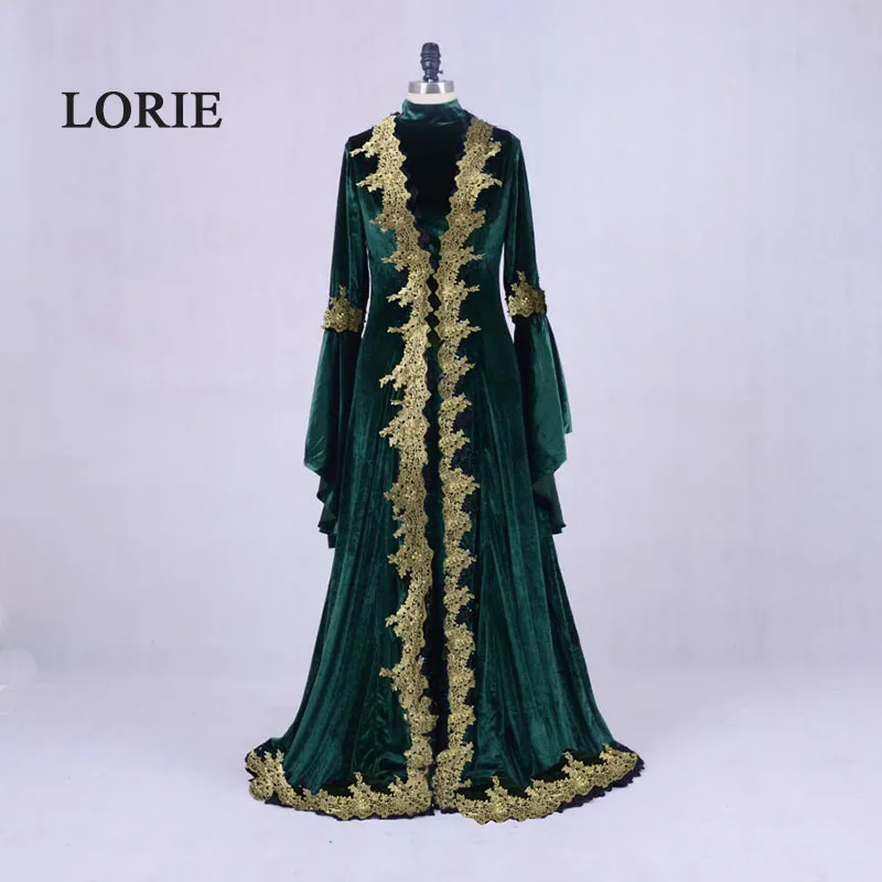 LORIE марокканский кафтан арабские вечерние платья Дубайский бархат платье для