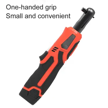 

Rechargeable Cordless Electric Ratchet Wrench 1.7Ah 12V Right Angle 3/8" Wrench Tools ALI88