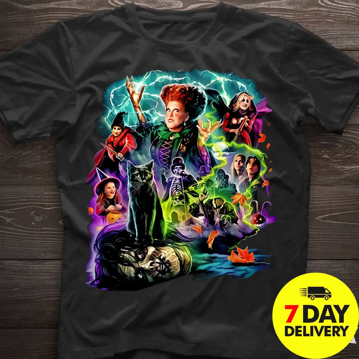 Hous Pocus Хэллоуин рубашка Sanderson Sisters hous Pocus с персонажами мультфильмов Футболка Мужская Унисекс Новая модная футболка