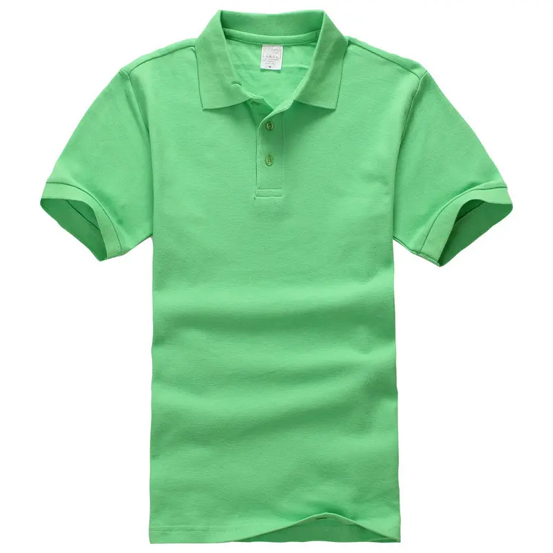 14 цветов, летняя мужская рубашка поло, простой стиль, хлопок, трикотажная, короткий рукав, мужские футболки, дышащие, 3XL, европейский размер - Цвет: European Size