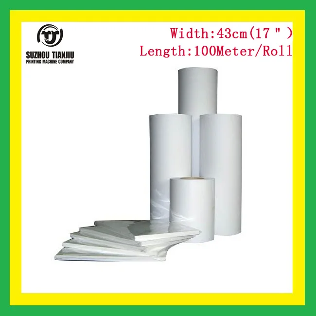 

2016 Newly Korea JET heat sublimation Paper 43cm(17")x100meters/Roll