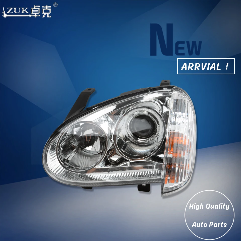 

ZUK 2PCS High Quality Headlight Head Light For Great Wall Wingle 3 2006-2008 2011 Front Headlamp Head Lamp Manual/Electric Type