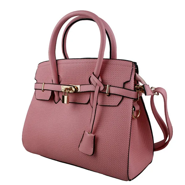 Miss Lulu Women Handbag Business Bags Female Tote Bag Pink Miss Lulu Women Handbag Business Bags Female Tote Bag Pink Aristocratic Style Handbags Pu Leather Medium In Top Handle From Luggage