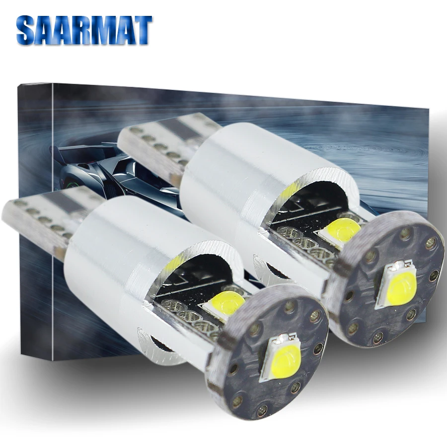 

2Pcs Car T10 W5W 194 168 Led Bulb Lamps Interior Parking Clearance Lights External Light Source For hyundai i30 sonata getz