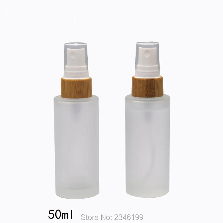 30ML50ML 10 шт./лот матовая Стекло лосьон бутылки насоса n Bamboo Кепки, пустые матовый с распылителем, улучшенный косметический многоразового