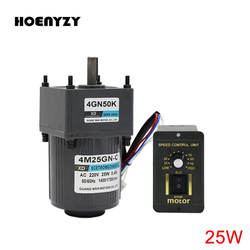 Beennex 25W AC Geared Reduction Motor 220V Gear Box Reduction Ratio 25k Speed Controller for Automation Equipment Beennex 25W AC Geared Reduction Motor 220V Gear Box Reduction Ratio 25k Speed Controller for Automation Equipment
