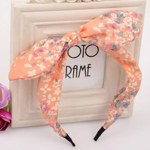 

Fashion Women Hair Hoop Fabric Bow Knot Rabbit Ears Headband for Headwear Women Hair Accessories