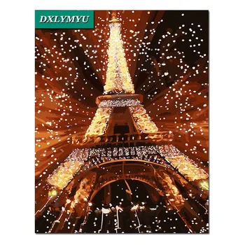 

Diamond Mosaic"Tower"Needlework 5D Diamond Embroidery Cross Stitch Crystal Full Set Home Decor DIY Painting Unfinished