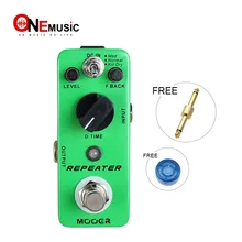 MOOER ретранслятор сигнала цифровой задержки эффект гитарной педали 3 режима работы: Mod нормальная убить вытрите насухо Золотая педаль разъем