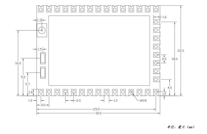 Низкое энергопотребление HLK-RM58D 2,4G/5G двухчастотный 802,11 a/b/g/n Серийный uart беспроводной wifi модуль