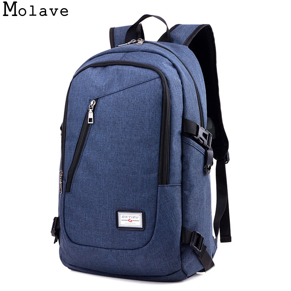 

MOLAVE Backpacks Nerve Bridge Technique Jacquard Lock Canvas Backpack Zipper Preppy Style Softback Unisex backpack dec8