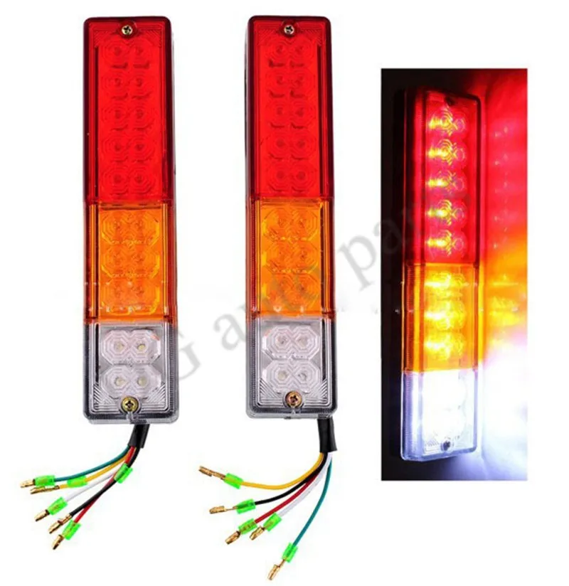 30pairs/lot 20 LED ATV Trailer Truck LED Tail Light Lamps Car Rear