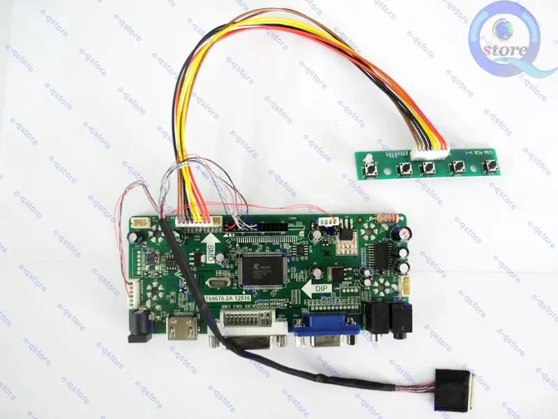 

(HDMI+DVI+VGA) LCD Controller Board Monitor kit for 8.9" 1024X600 B089AW01 V.1