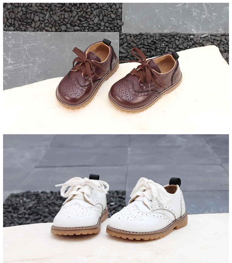 Весна осень новая детская обувь из натуральной кожи детские кожаная обувь для мальчиков для девочек теплые тонкие туфли корейские детские английские туфли