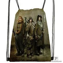 Customt the-hobbit-the-Desolation Drawstring BackpackBagforMan женский милый рюкзак, Детская сумка(черная спинка) 31x40 см#180611-03-135