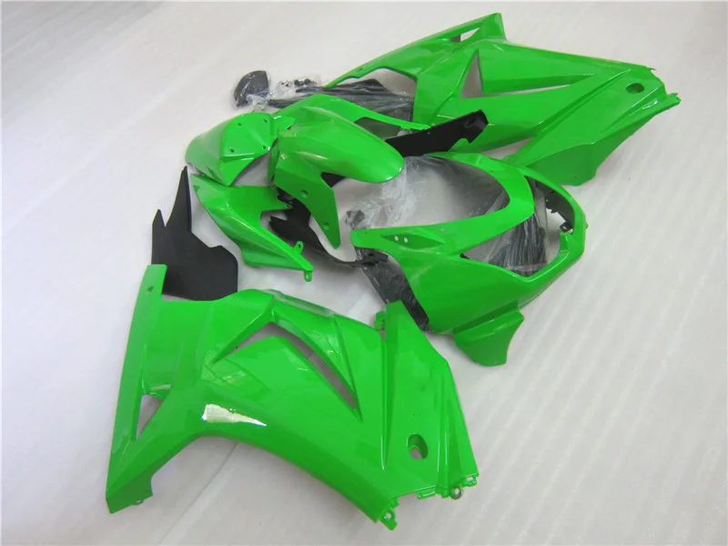 Литье под давлением обтекатель комплект для Kawasaki ninja 250r 2008- ABS Обтекатели EX250 08 09, 10, 11, 12, 13, 14, цвета: зеленый, черный комплекты BL19