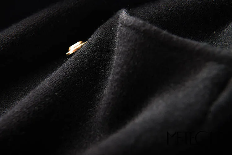 Заклепки вязаные украшения Для женщин Обёрточная бумага юбка Повседневное кролик волос смеси с карманами сексуальные мини Юбки-карандаши