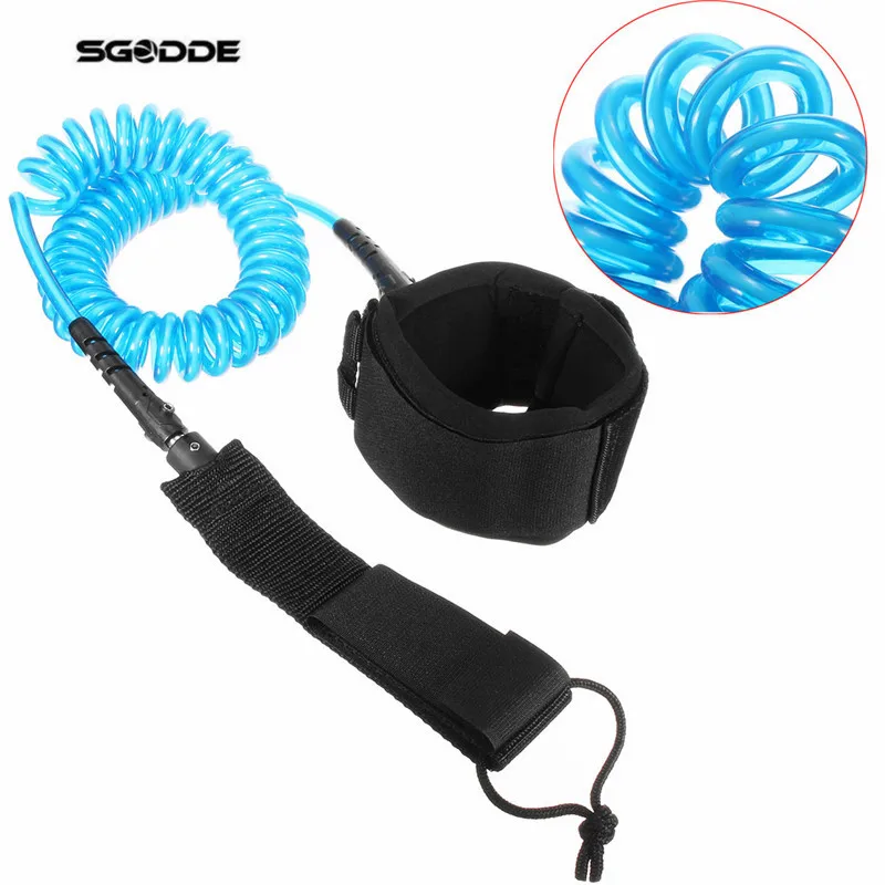 تعديل تصفح متن ملفوف 7 ملليمتر 10 قدم طويل تصفح bodyboard الأمواج مجداف حزام عدة المقود المعصم الكاحل سلامة قطب المقود