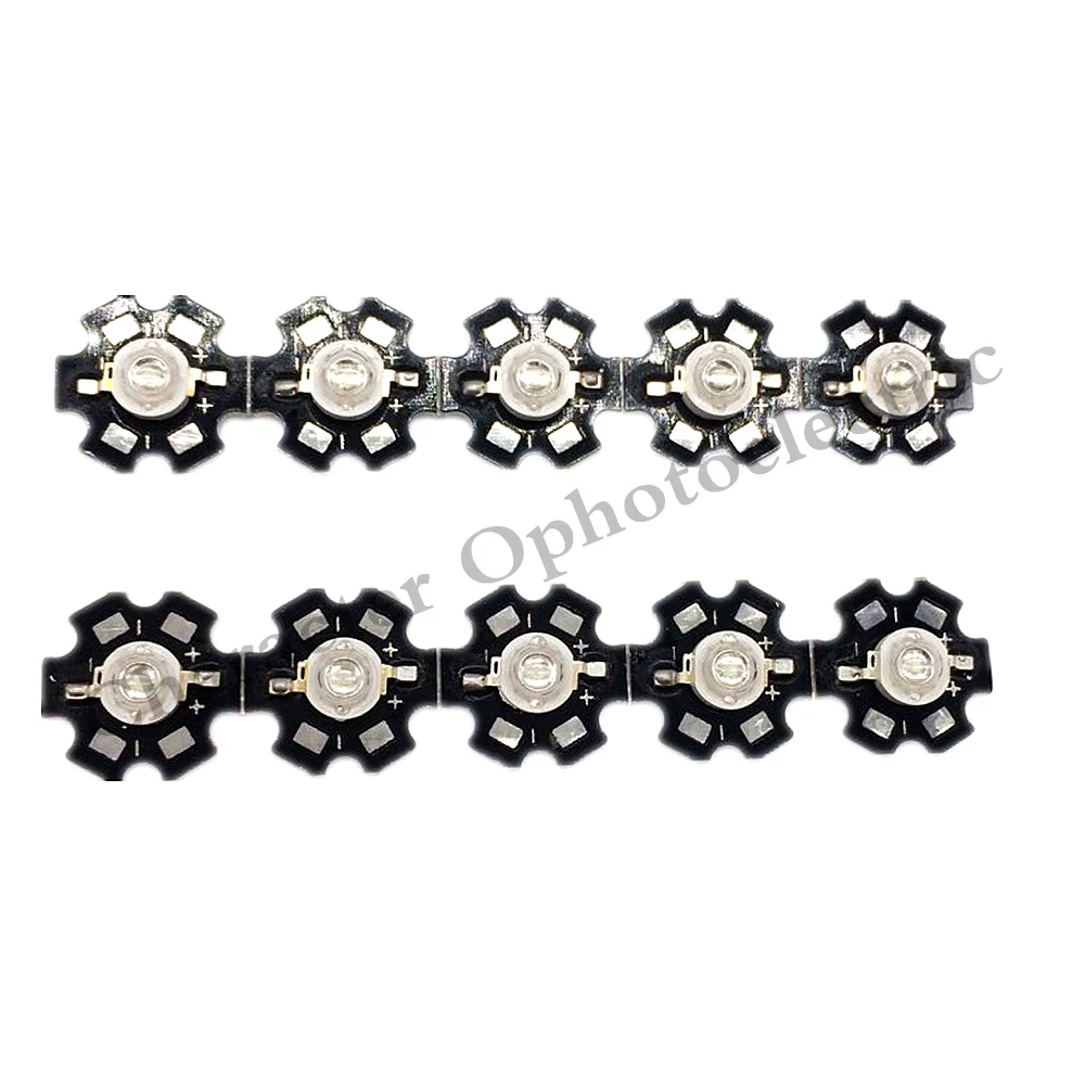 

100 pcs High Power 3w LED Diodes Green 520nm~530nm LED Lamp Chip Light Lamp With 20mm / PCB Board