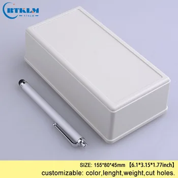

Plastic box for electronic project DIY junction box abs plastic enclosure electrical instrument case for pcb 155*80*45mm 8pcs