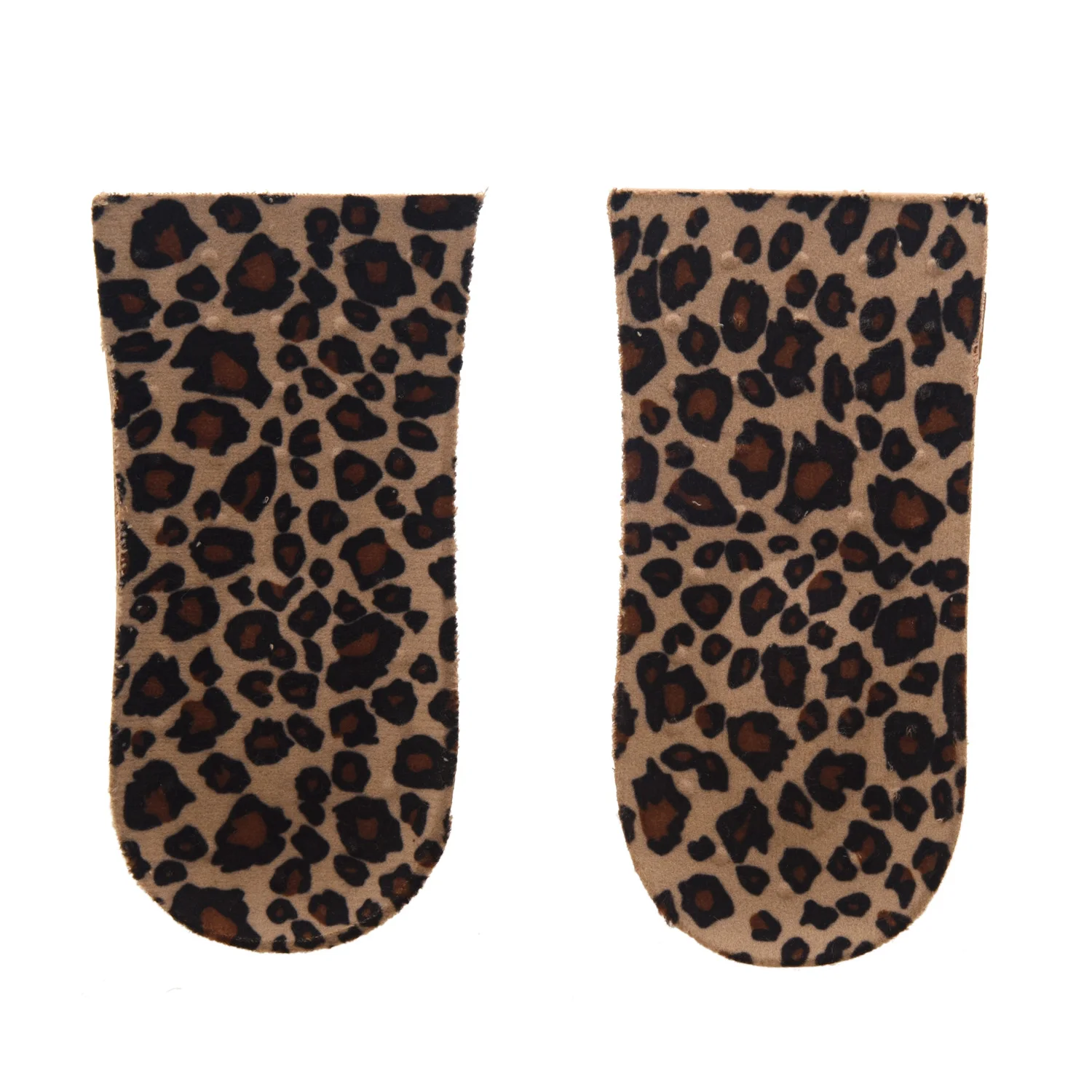 

4 x Sole Heel Pad PVC Leopard Growing for Women Men + 4.5cm