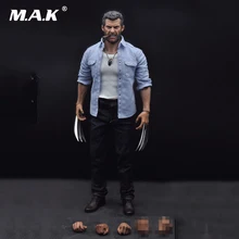 In Stock 1/6 Hugh Jackman Wolverine Logan Full Set Figures Angry Version Head&Body&Clothes and Accessories Gifts Collections