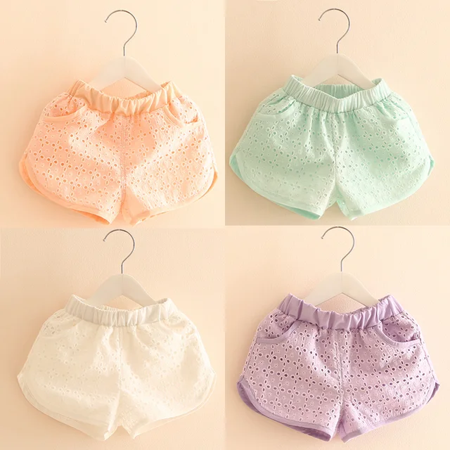 2018 Summer Children’S Clothing 2 3 4 5 6 7 8 9 10 Years Old Children Cute Sweet Princess Candy Color Baby Kids Baby Girl Shorts
