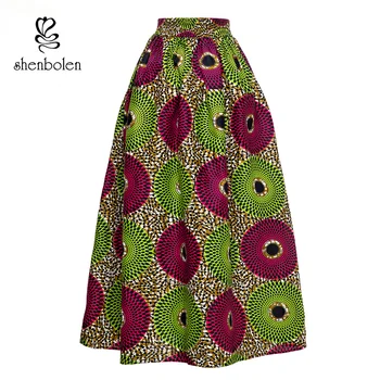 

african Women skirt african batik ankara print Traditional Costume Flower Print Casual Dashiki Skirt