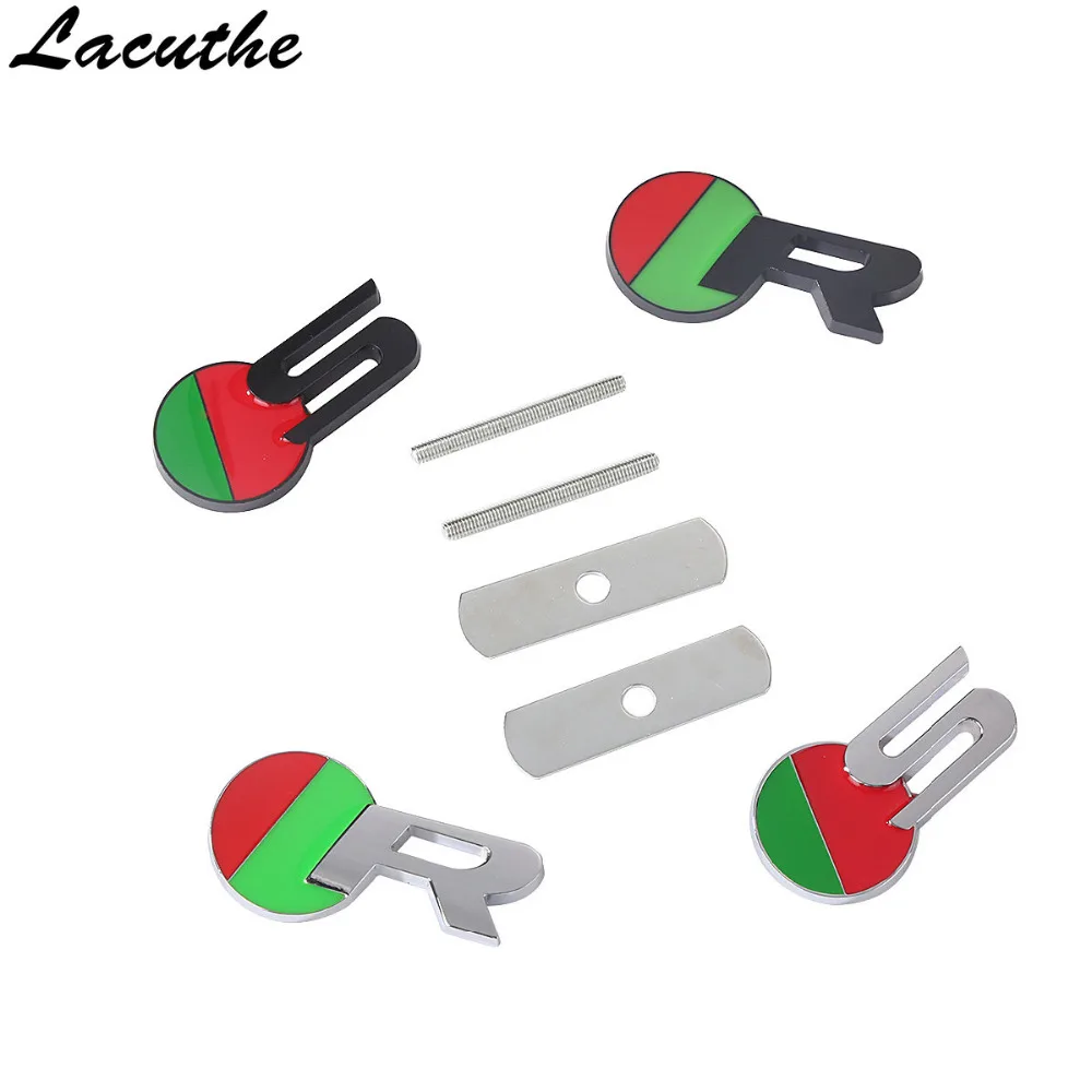 Car Styling R S 3D Car Sticker Front Gill Emblem Logo Car Sticker Decalcomania Accessori Auto Per Jaguar Xj Xf Xk X-Type